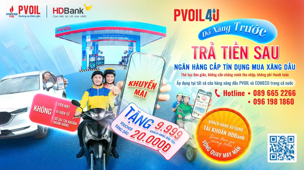 Nhiều tính năng nổi bật, chương trình khuyến mại hấp dẫn dành cho khách hàng cá nhân tải ứng dụng PVOIL 4U. ứng dụng PVOIL 4U