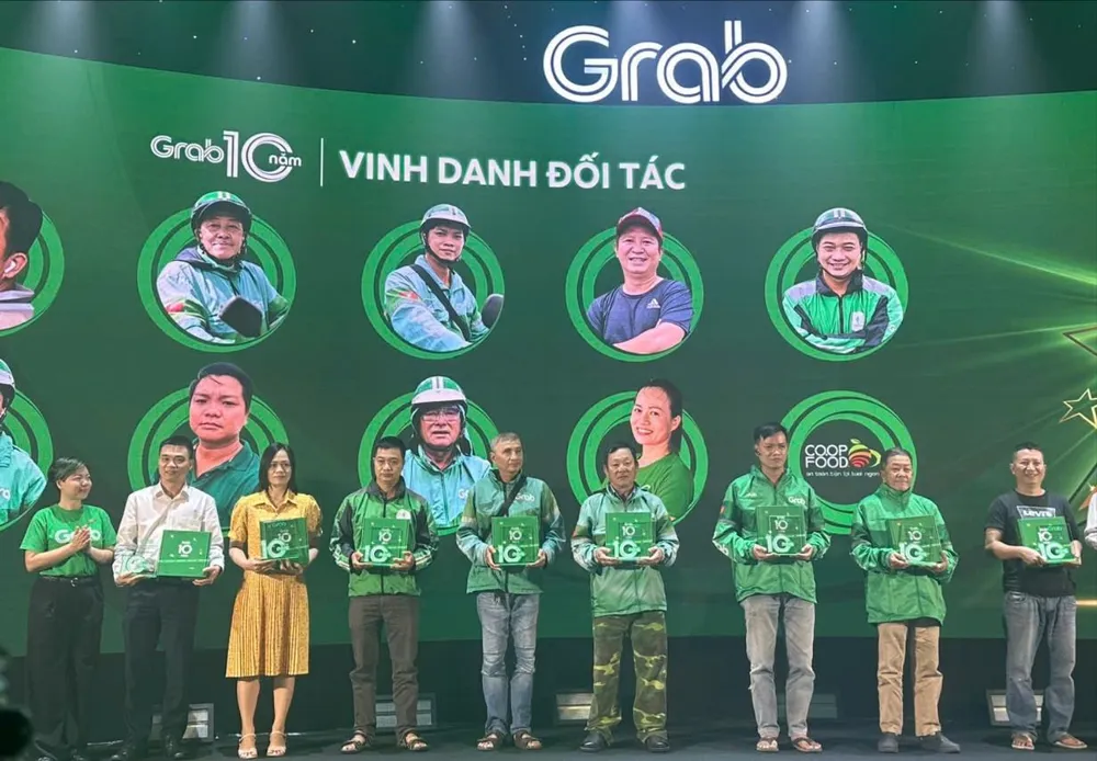 Grab đã có mặt ở thị trường Việt Nam 10 năm. Ảnh: ĐT Grab Việt Nam đã có mặt ở thị trường Việt Nam 10 năm.