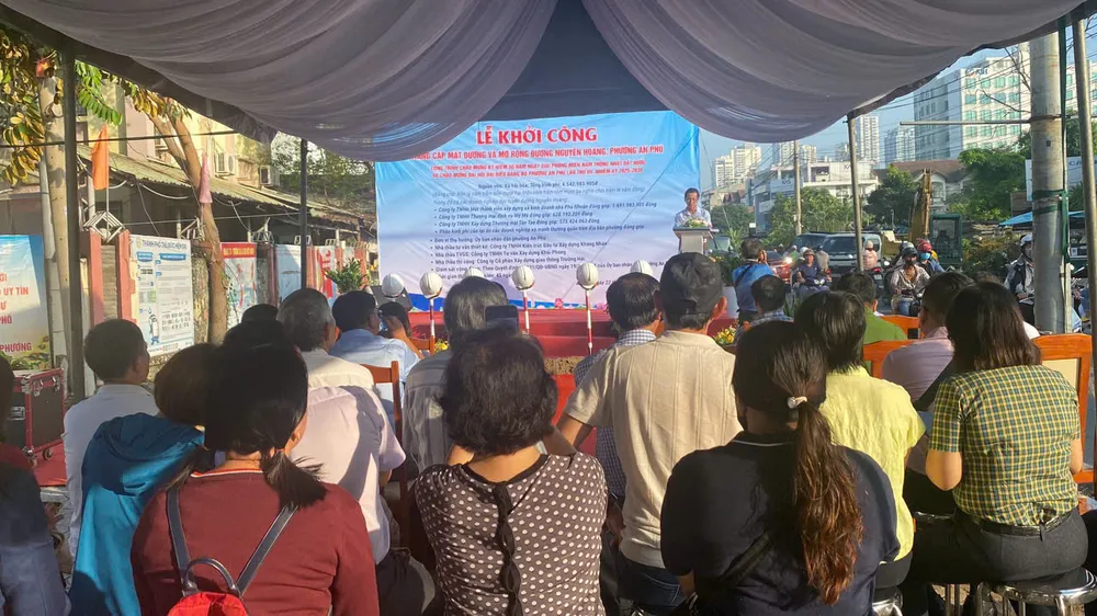 Khởi công nâng cấp, mở rộng đường Nguyễn Hoàng, TP Thủ Đức