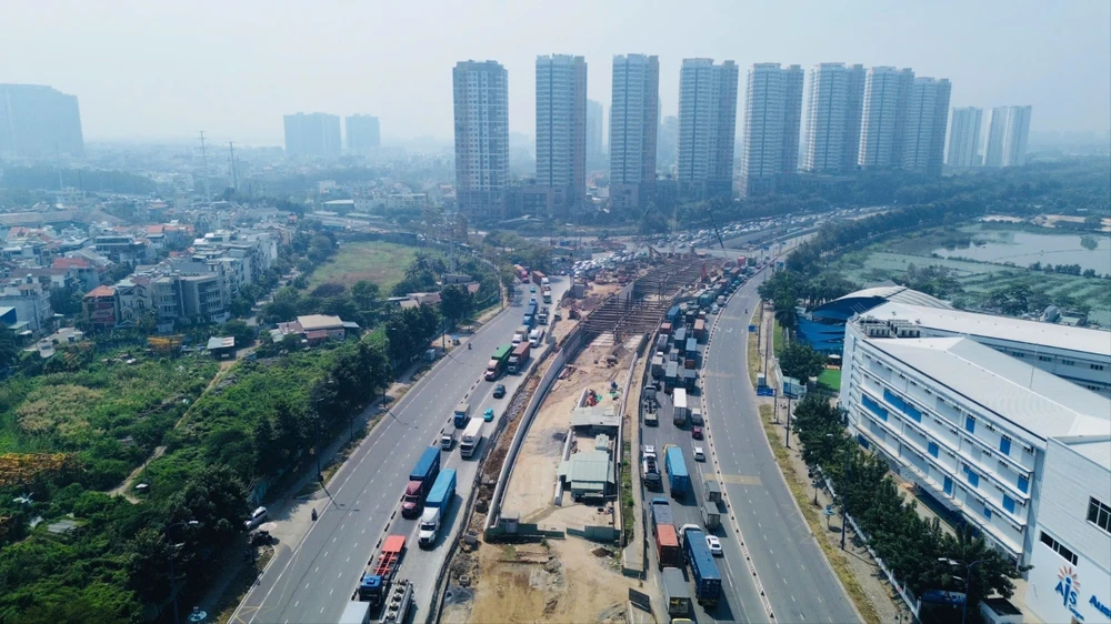 Các dự án trọng điểm kết nối với sân bay Long Thành đang được tích cực triển khai.