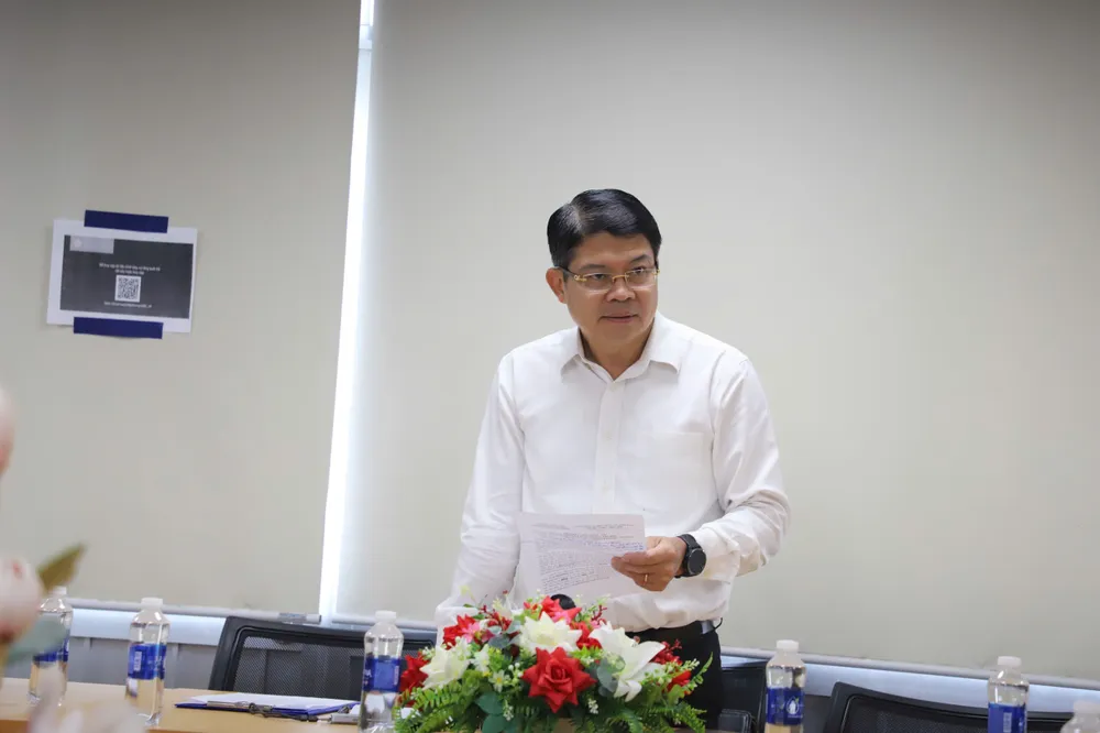 Ông Nguyễn Thành Lợi - Phó Giám đốc Sở Xây dựng TP.HCM chủ trì Hội nghị. Ảnh: ĐT Kiểm soát tốc độ để đảm bảo an toàn giao thông