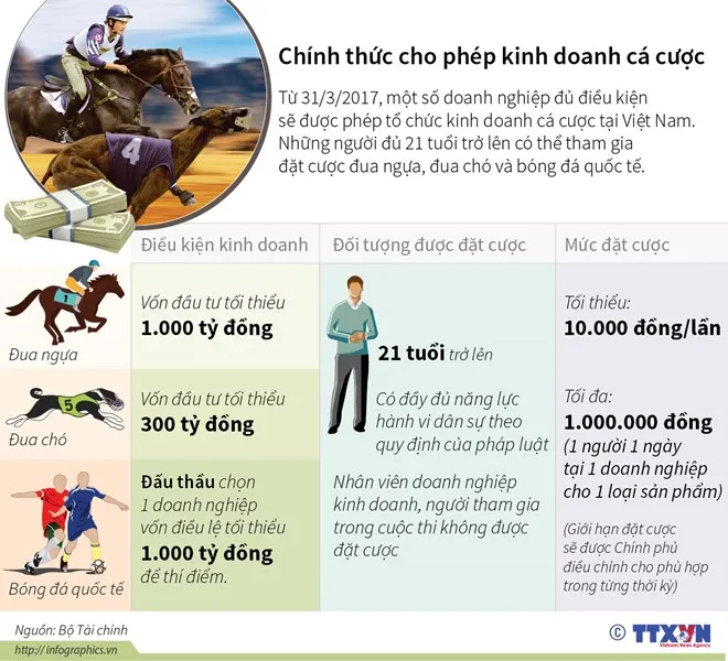 Infographics: Sắp được cá cược hợp pháp ảnh 1 Infographics: Sắp được cá cược hợp pháp ảnh 1