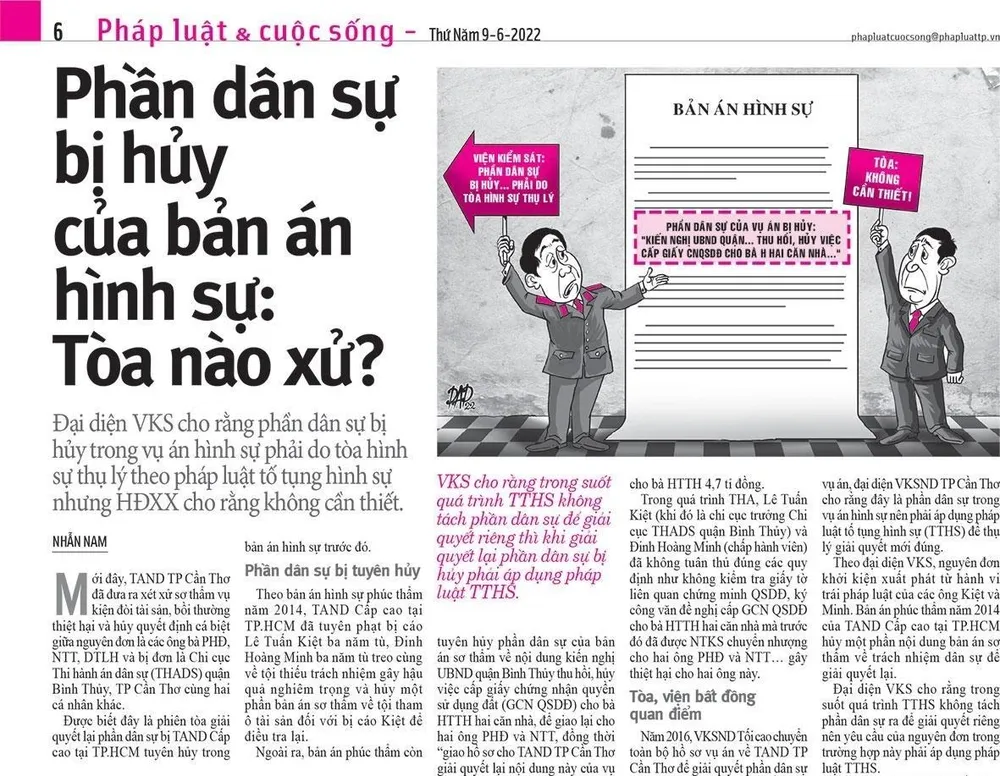 Bài viết đăng trên Pháp luật TP.HCM ngày 9-6 Bài viết đăng trên Pháp luật TP.HCM ngày 9-6