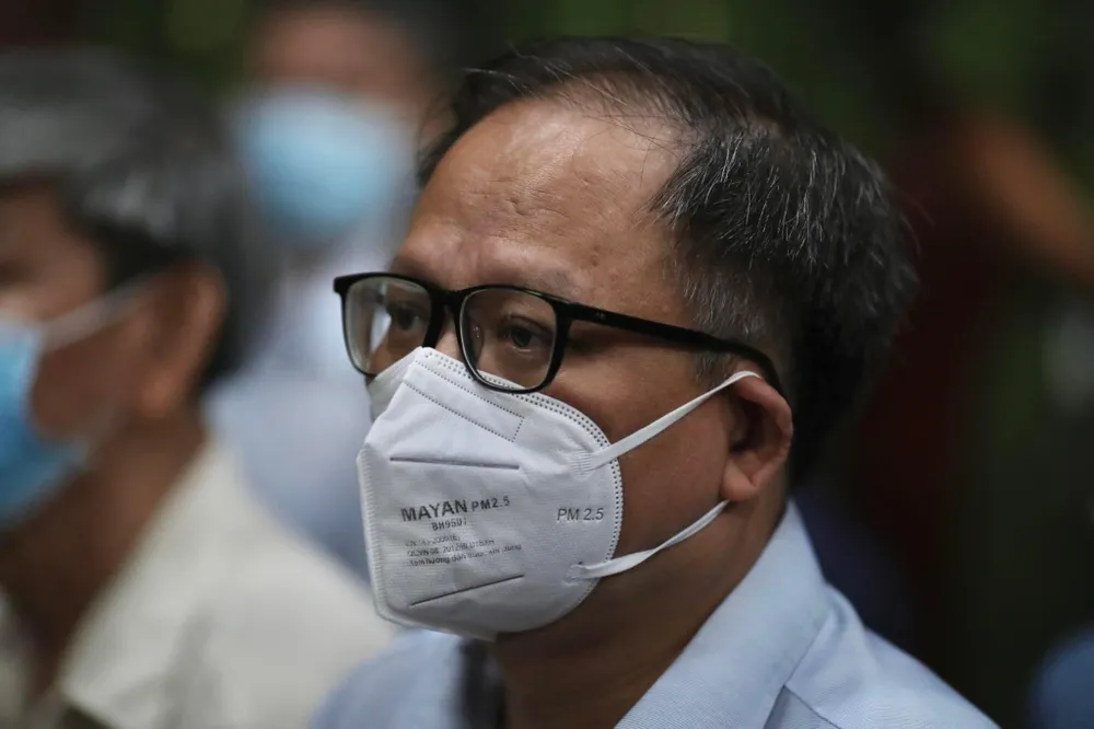 Bị cáo Tất Thành Cang tại tòa. Ảnh: H.YẾN