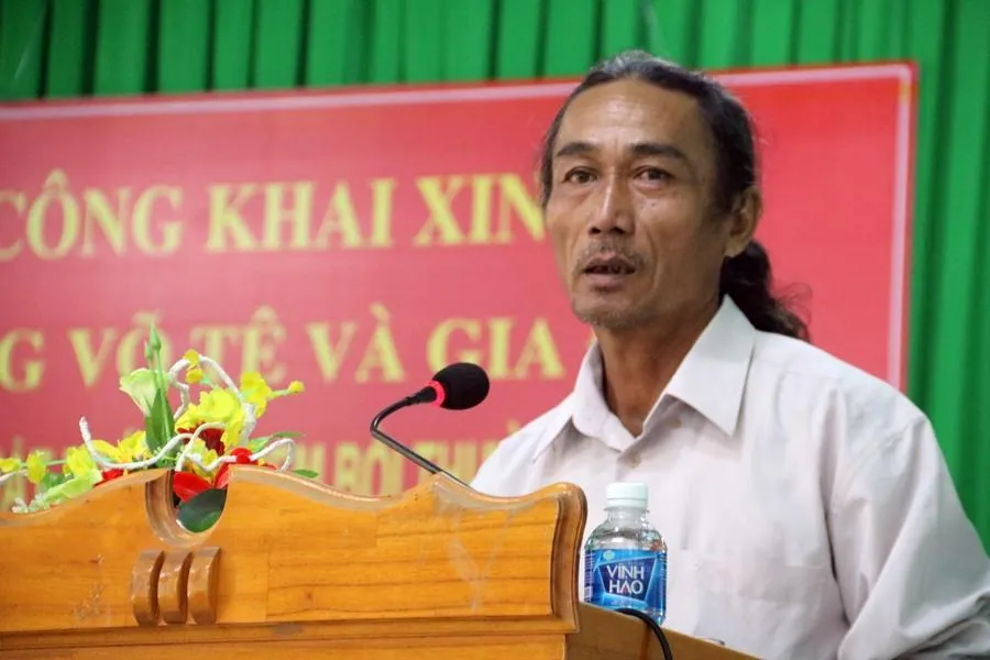 Ông Võ Ngọc, con trai ông Võ Tê, sẽ đại diện gia đình nhận tiền bồi thường. Ảnh: ĐP p7-anh-bai-oan-dd-8779-2901.jpg