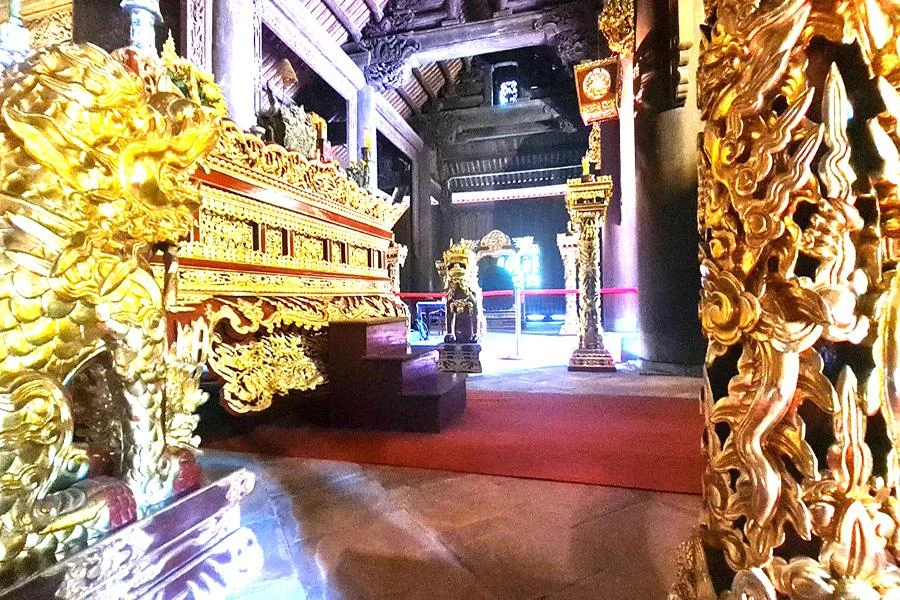 Năm 1430, Lê Thái Tổ đổi tên vùng đất Lam Sơn thành Lam Kinh. Kể từ đó, các kiến trúc điện, miếu... cũng bắt đầu được xây dựng tại đây, gắn với hai chức năng chính là điểm nghỉ chân của các vua Lê khi về cúng bái tổ tiên. Ảnh: ĐẶNG TRUNG