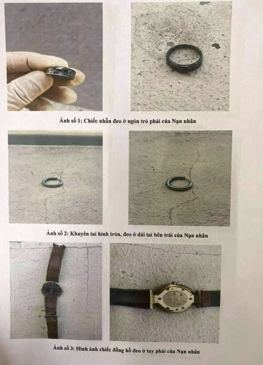 Một số hình ảnh của nạn nhân mang trên người. Ảnh: Công an cung cấp