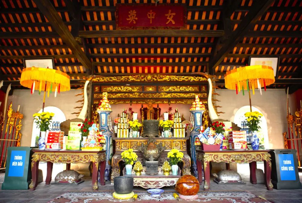 Đền Bà Triệu trở thành một trong những địa điểm du lịch tâm linh nổi tiếng Việt Nam.