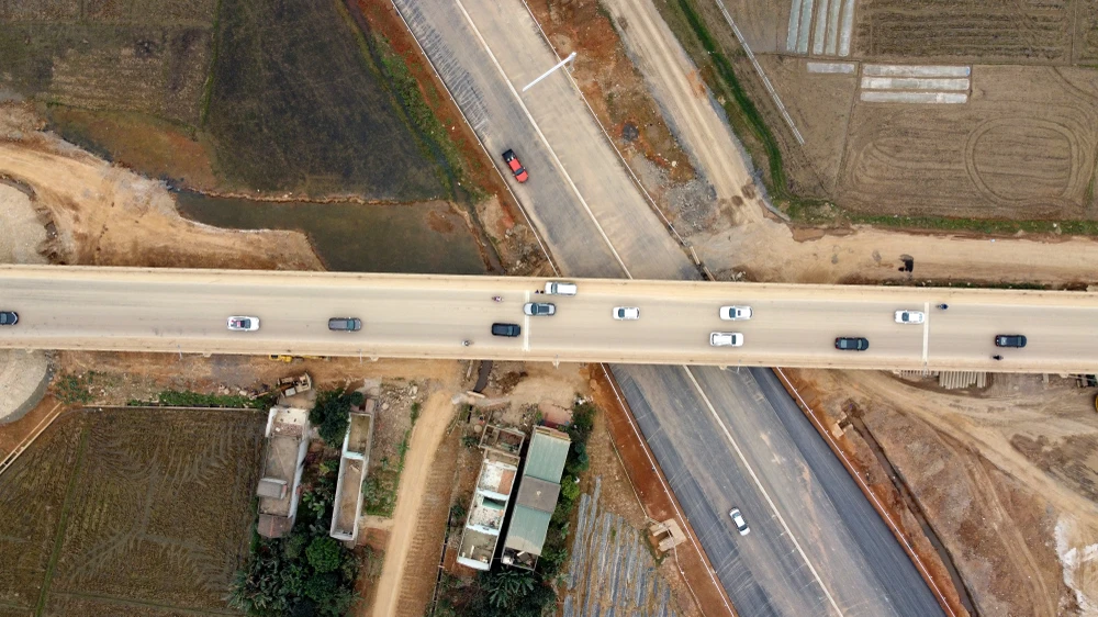 Nút giao thông giao Gia Miêu, xã Hà Long (Hà Trung, Thanh Hóa) trên tuyến cao tốc Mai Sơn – QL45.