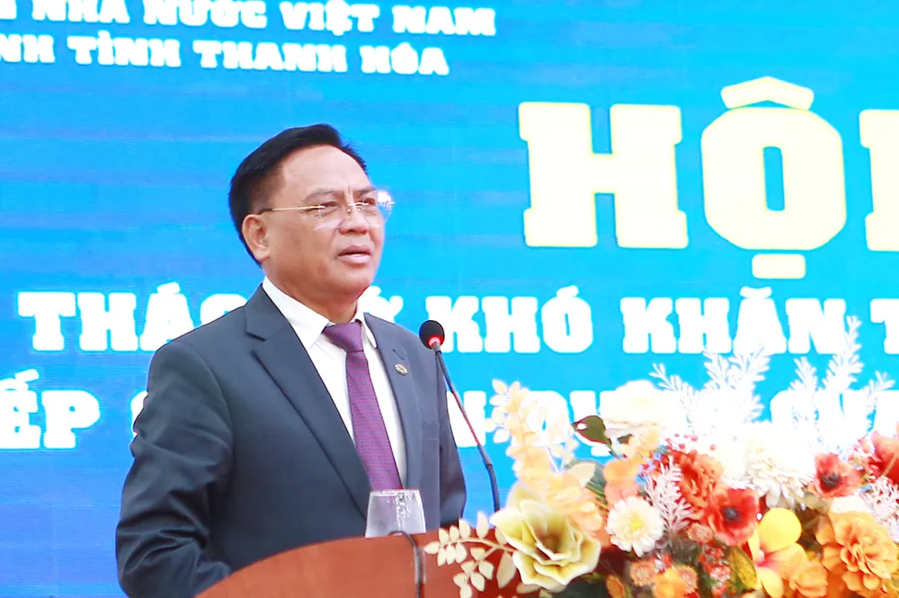 Ông Cao Tiến Đoan, Chủ tịch Hiệp hội DN tỉnh Thanh Hóa. Ảnh: ĐẶNG TRUNG Ông Cao Tiến Đoan, Chủ tịch Hiệp hội DN tỉnh Thanh Hóa. Ảnh: ĐẶNG TRUNG