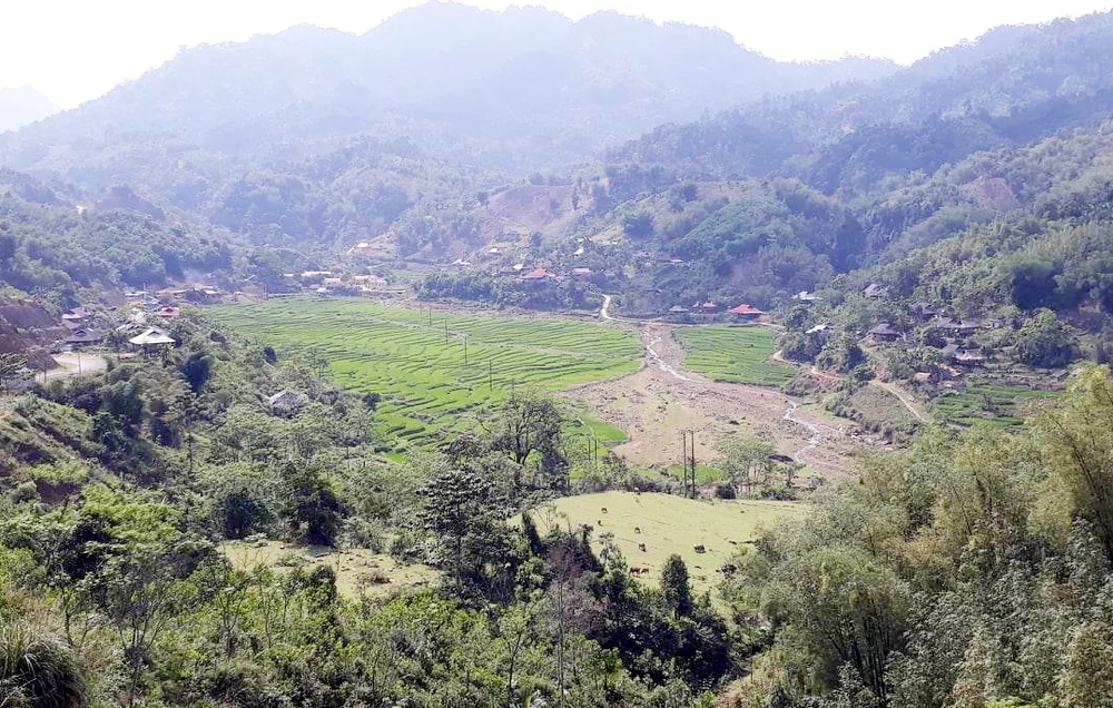 Xã Yên Khương, Lang Chánh nơi phát hiện cặp vợ chồng tử vong. Ảnh: Đ.T