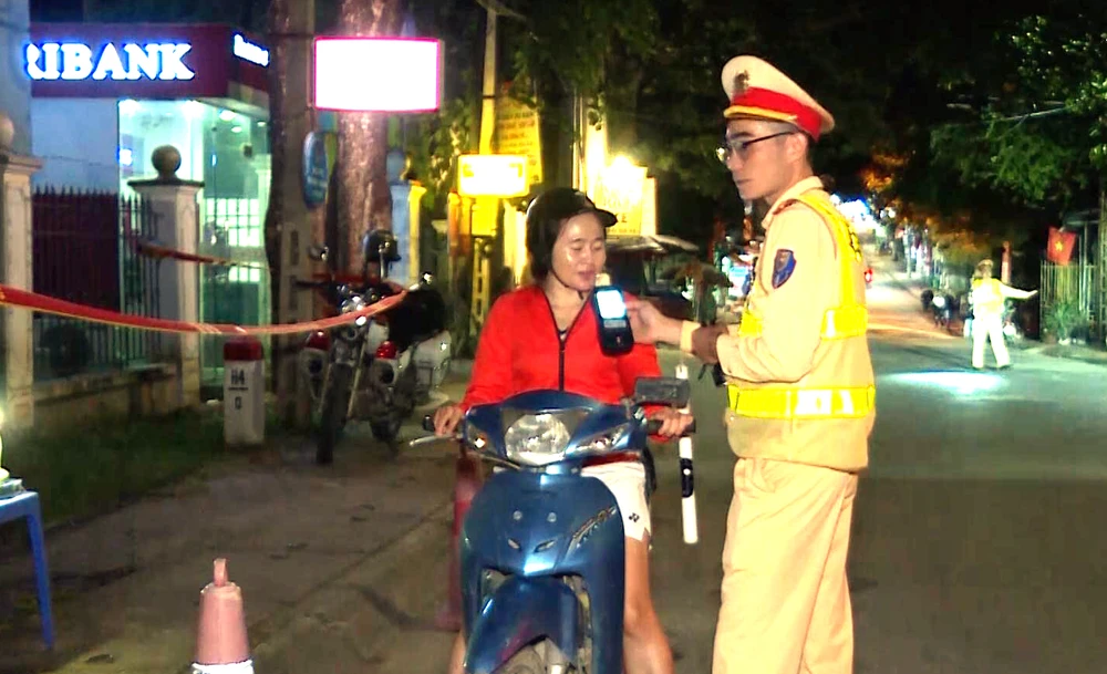 Thanh Hoá: Công an gửi thông báo đối với trường hợp vi phạm nồng độ cồn