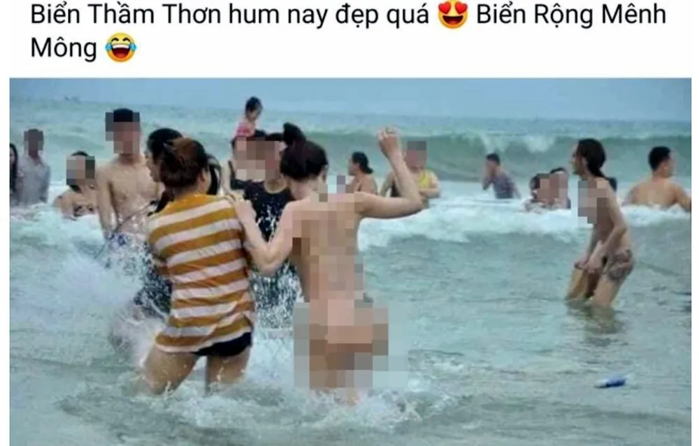 UBND thành phố Sầm Sơn cho biết đây là hình ảnh đã được chỉnh sửa, cắt ghép, không đúng sự thật, làm ảnh hưởng tới du lịch Sầm Sơn. Thông tin về hình ảnh 1 nữ du khách khỏa thân khi tắm biển Sầm Sơn - 1.jpg