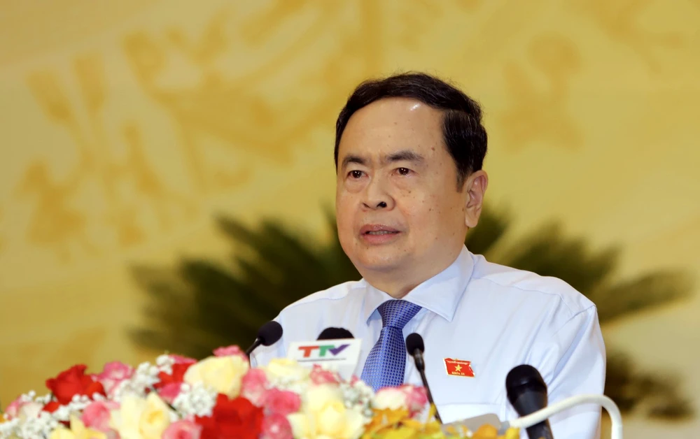 Chủ tịch Quốc hội Trần Thanh Mẫn phát biểu chỉ đạo tại kỳ họp HĐND tỉnh Thanh Hóa khoá XVIII, nhiệm kỳ 2021-2026. Chủ tịch Quốc hội Trần Thanh Mẫn Đội ngũ cán bộ các cấp ngành phải vì dân, vì nước - 1.jpg