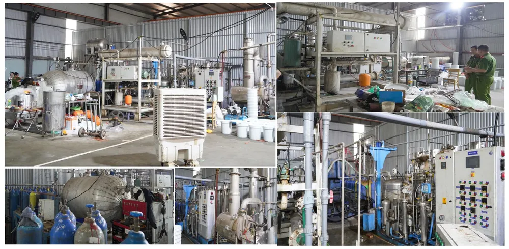 Triệt xóa đường dây sản xuất hàng cấm khí cười cực khủng ở nhiều địa phương -3.jpg