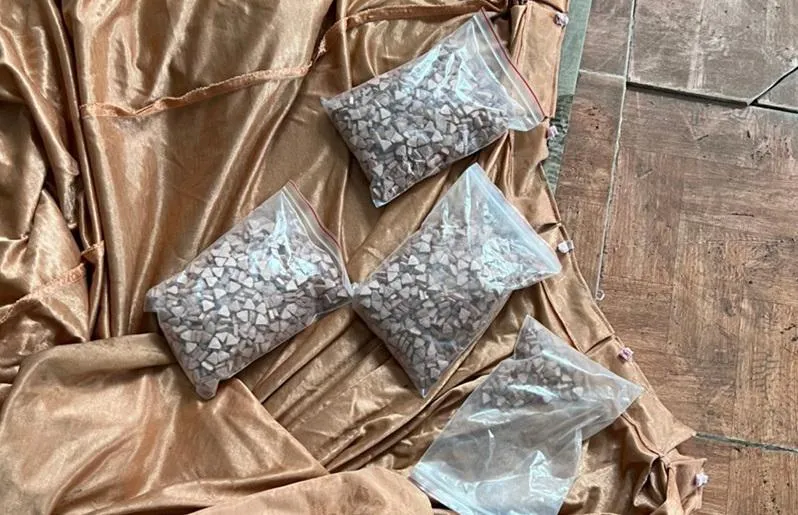 Hơn 3.000 viên ma tuý tổng hợp dạng thuốc lắc. Ảnh: CA