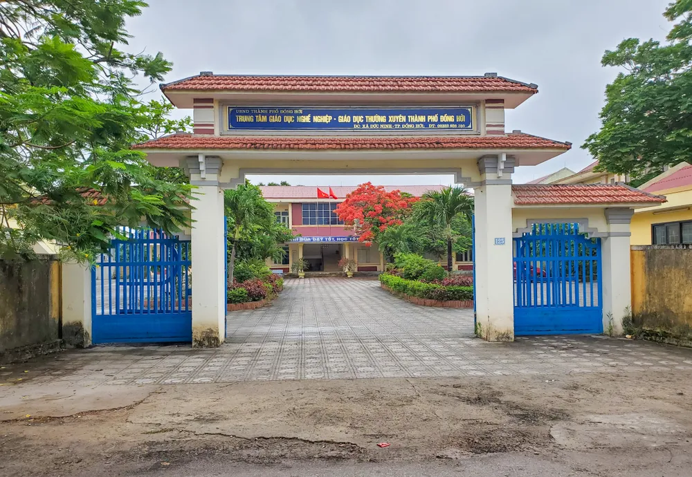 Trung tâm Giáo dục nghề nghiệp - Giáo dục thường xuyên TP Đồng Hới, nơi xảy ra sự việc