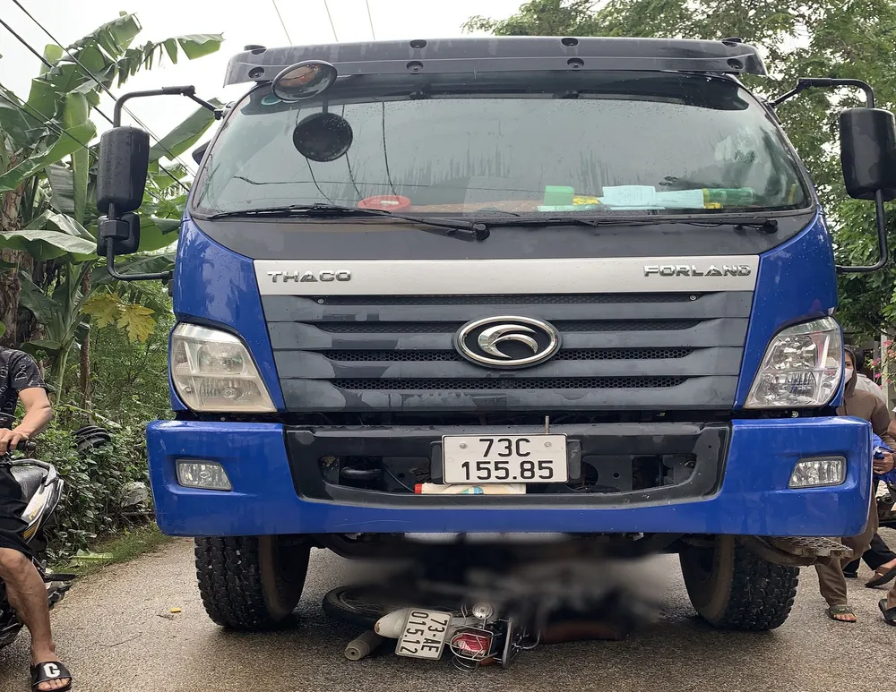 Hiện trường vụ tai nạn. Ảnh: NDCC quang-binh-tai-nan-hoc-sinh