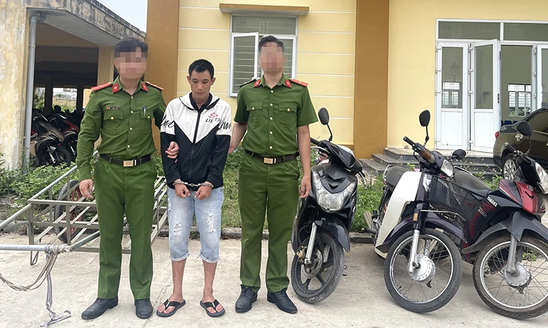 Từ đầu tháng 3 đến nay, Tuấn đã thực hiện nhiều vụ trộm xe máy trên địa bàn TP Đồng Hới. Ảnh: CA Bắt kẻ nghiện ma túy gây ra hàng loạt vụ trộm xe máy ở Quảng Bình