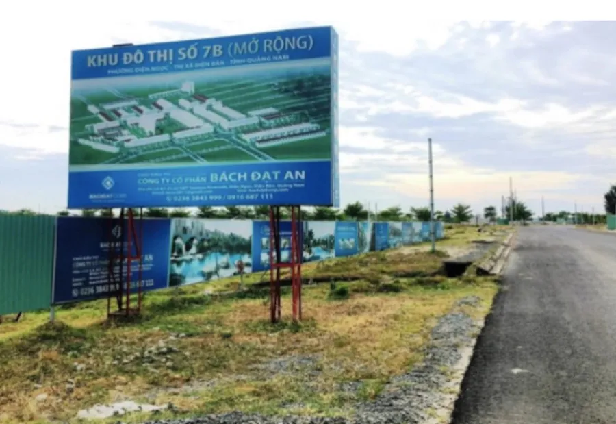 Dự án KĐT 7B mở rộng của Cty Bách Đạt An. Ảnh: CTV Đề nghị kiểm điểm Đảng ủy Văn phòng Tỉnh ủy Quảng Nam nhiệm kỳ 2015-2020