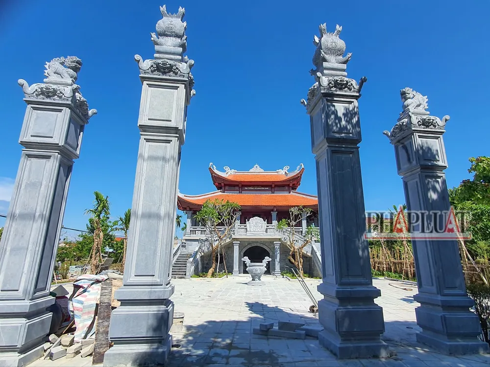 Cận cảnh công trình Nhà tưởng niệm Đại tướng Võ Nguyên Giáp sắp hoàn thành