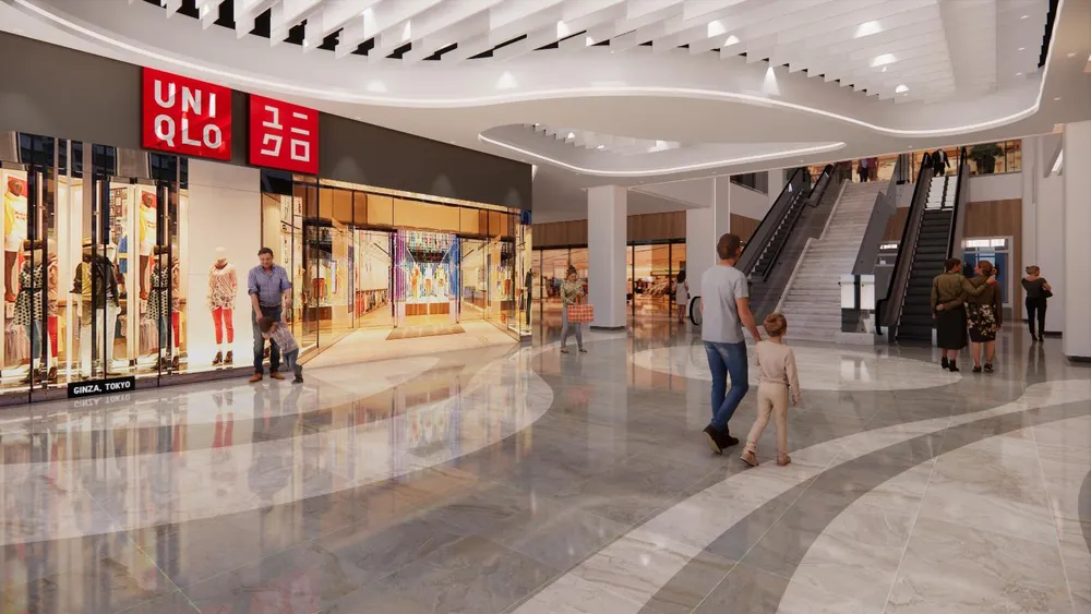 Phối cảnh dự kiến trung tâm thương mại 3 tầng tại khối đế của Viva Plaza mang đến nhiều tiện nghi cho cư dân. Phối cảnh dự kiến trung tâm thương mại 3 tầng tại khối đế của Viva Plaza mang đến nhiều tiện nghi cho cư dân.