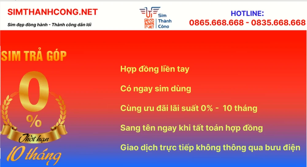 Alt: Mua sim trả góp tam hoa 888 tại simthanhcong.net