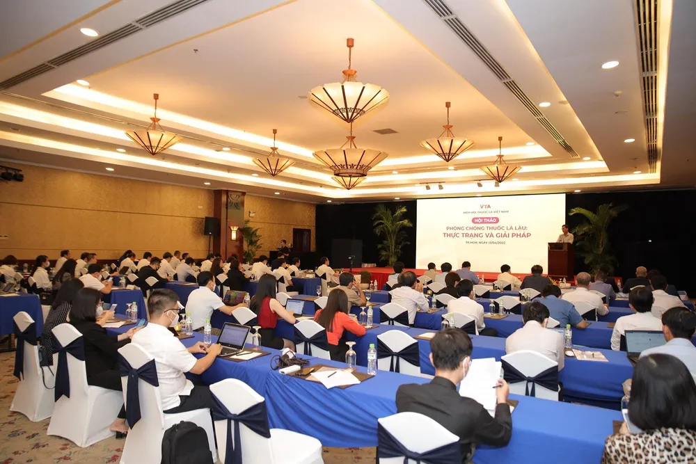 Các chuyên gia tại Hội thảo “Phòng chống thuốc lá lậu: Thực trạng và giải pháp” được tổ chức trong tháng 4-2022 đề xuất nên sử dụng một phần Quỹ Phòng chống tác hại thuốc lá để chống thuốc lá lậu. Ảnh: Minh Toàn