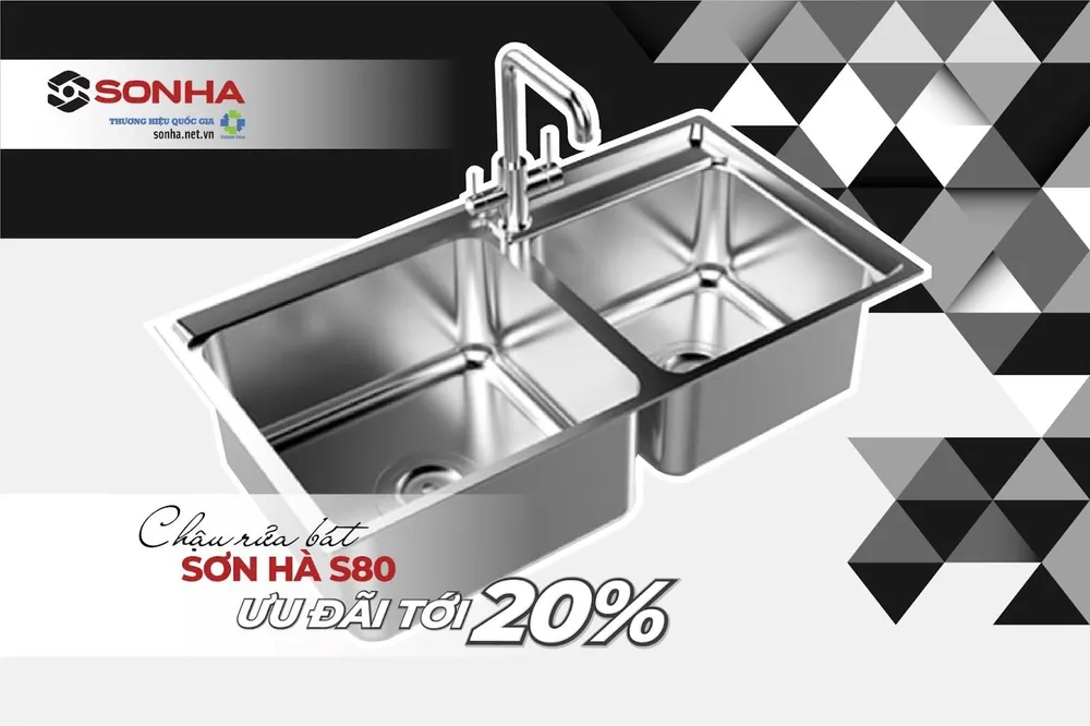 Chậu rửa bát Sơn Hà S80