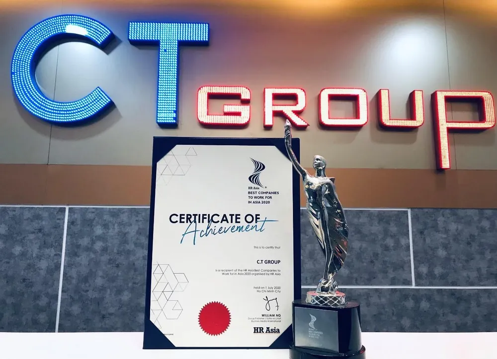 CT Group – Nơi làm việc tốt nhất Châu Á do HR Asia vinh danh.