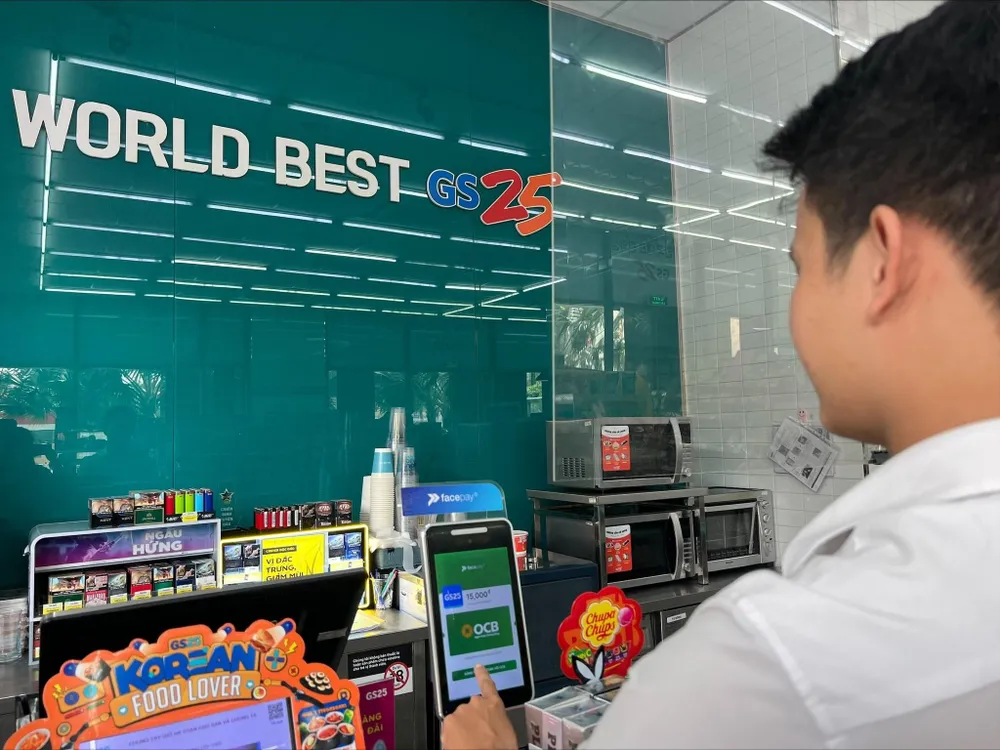 Facepay hiện đã được triển khai đồng loạt tại hệ thống siêu thị GS25