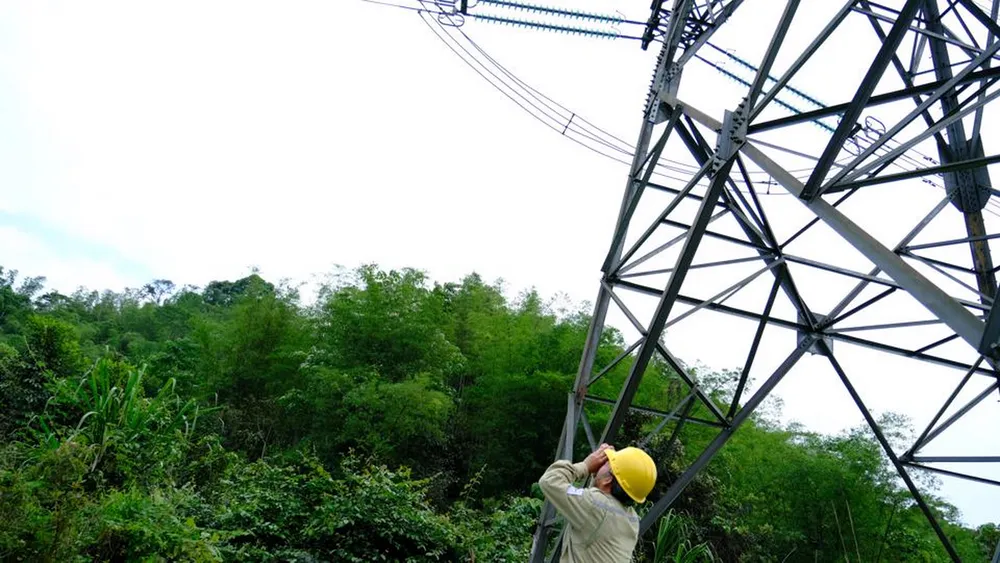 PTC1 áp dụng công nghệ kiểm tra độ võng đường dây 500kV.