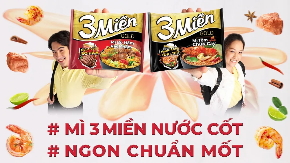 Mì 3 Miền nước cốt ngon chuẩn mốt được truyền thông tích hợp 360 độ