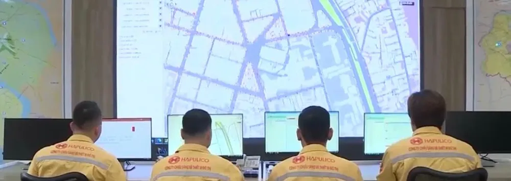 Phòng điều khiển hệ thống chiếu sáng của Công ty Hapulico.