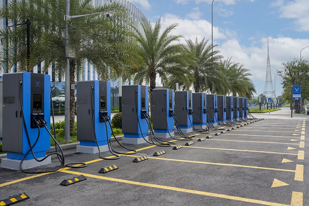 Mạng lưới trạm sạc điện VinFast rộng khắp toàn quốc.