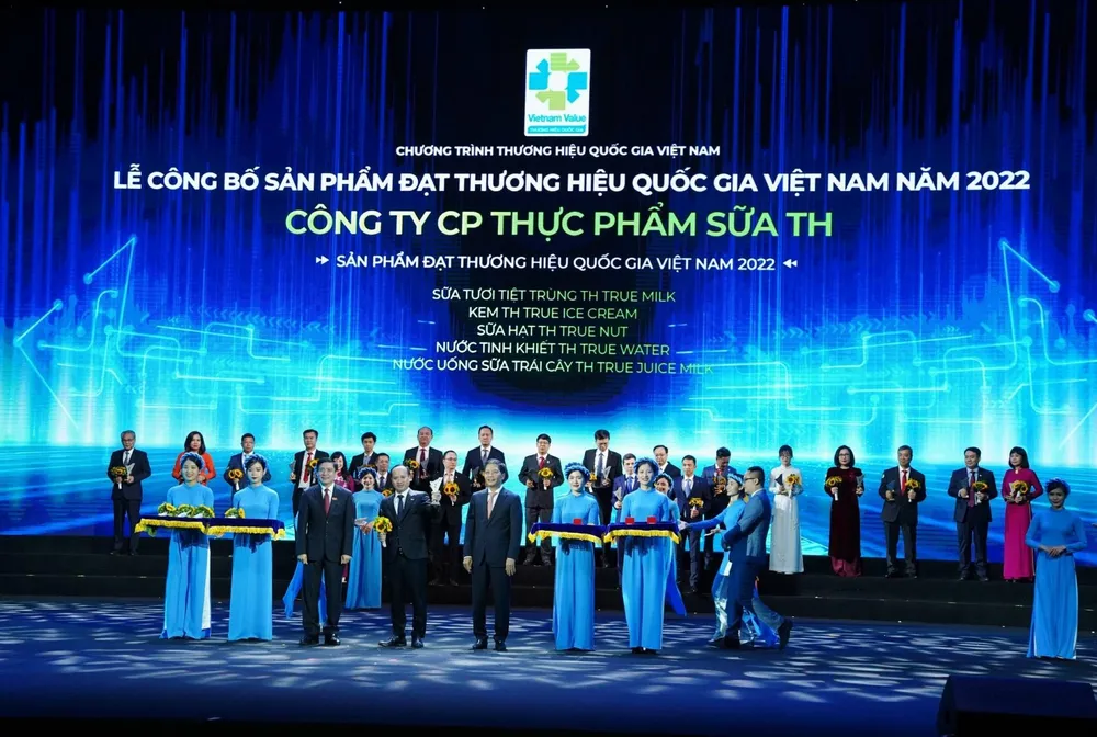 TH có 5 sản phẩm đạt Thương hiệu quốc gia Việt Nam 2022. TH có 5 sản phẩm đạt Thương hiệu quốc gia Việt Nam 2022.