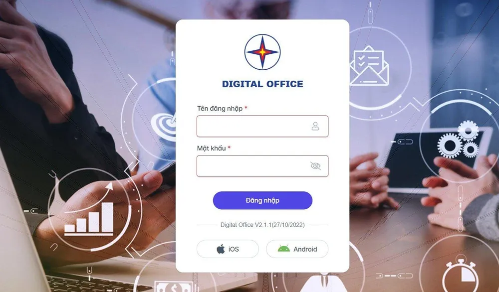 DOffice - Văn phòng số, ứng dụng để ký số EVNCA cho những biểu mẫu nội bộ hàng ngày.