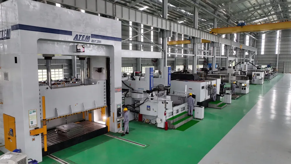 THACO INDUSTRIES đầu tư nhiều máy móc hiện đại nhằm gia công các chi tiết lớn với độ chính xác cao.