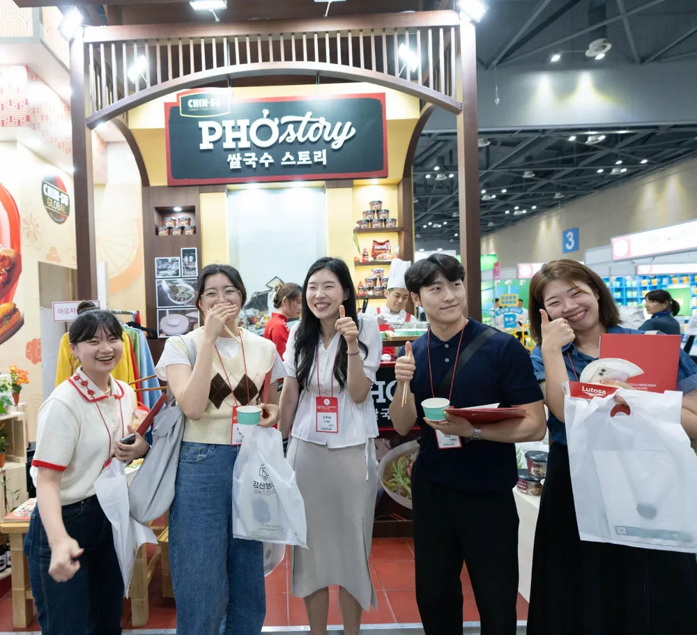 Cận cảnh hàng phở ăn liền Phở Story ngay tại sự kiện Seoul Food 2023.