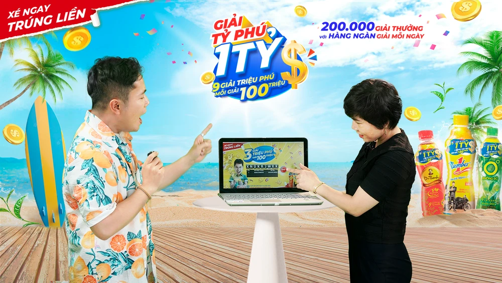 Buổi livestream quay số tìm chủ nhân 3 giải triệu phú 100 triệu đồng có sự tham gia của đại diện sở Công thương tỉnh Bình Dương và người tiêu dùng.