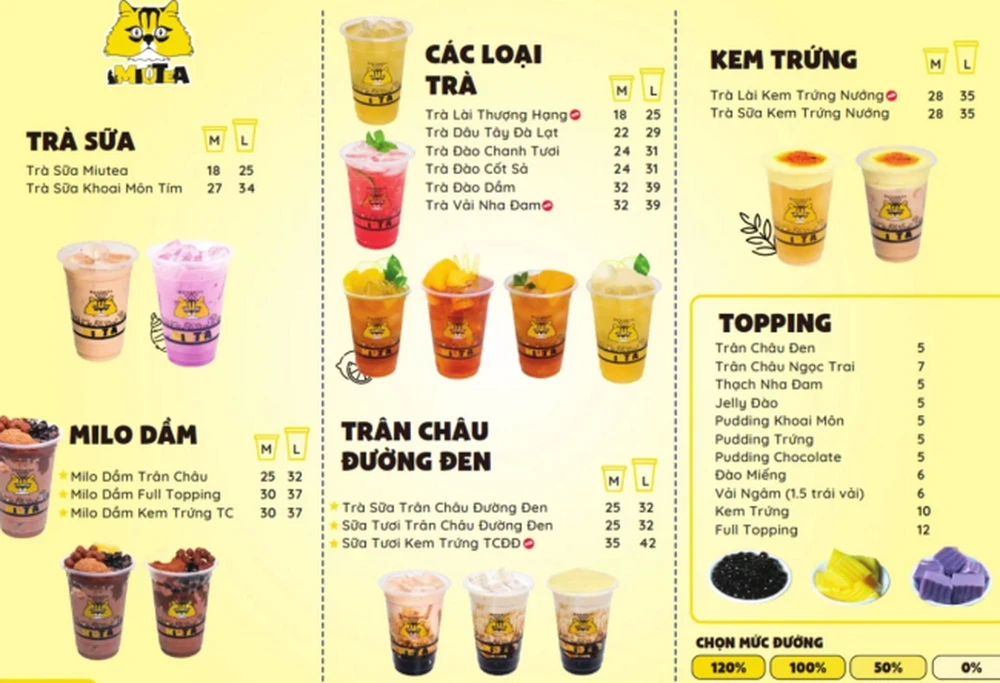 Miutea Trà sữa Quận 12 "ngon nhức nách"