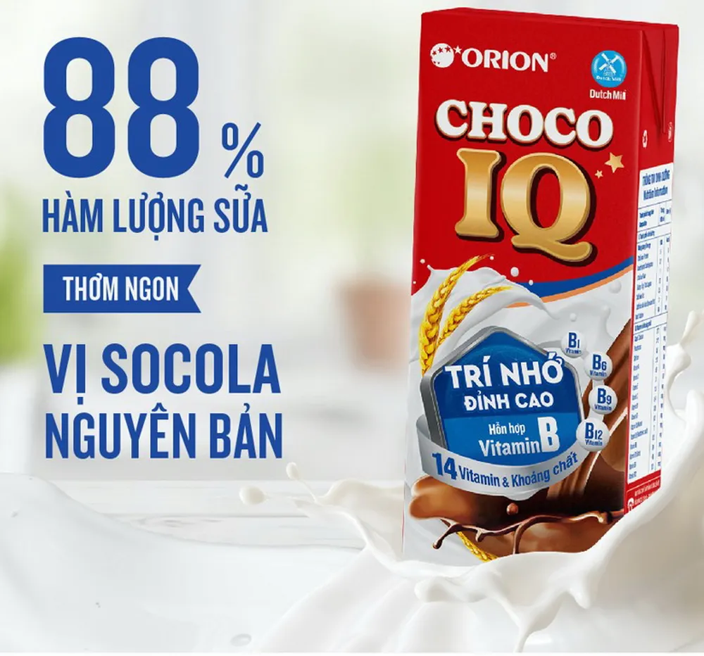 Không chỉ có hương vị socola truyền thống đặc trưng mà Choco IQ còn thơm ngon, hợp khẩu vị được nhiều bé yêu thích orion-phat-trien-tri-tue-3.jpg