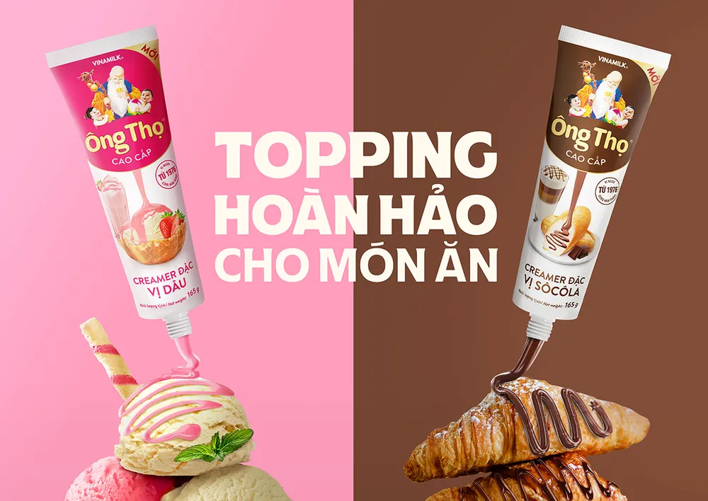 Ông Thọ ra mắt sản phẩm vị Sô-cô-la & Dâu với công thức sáng tạo và vị ngon độc đáo. Vinamilk-1.jpg