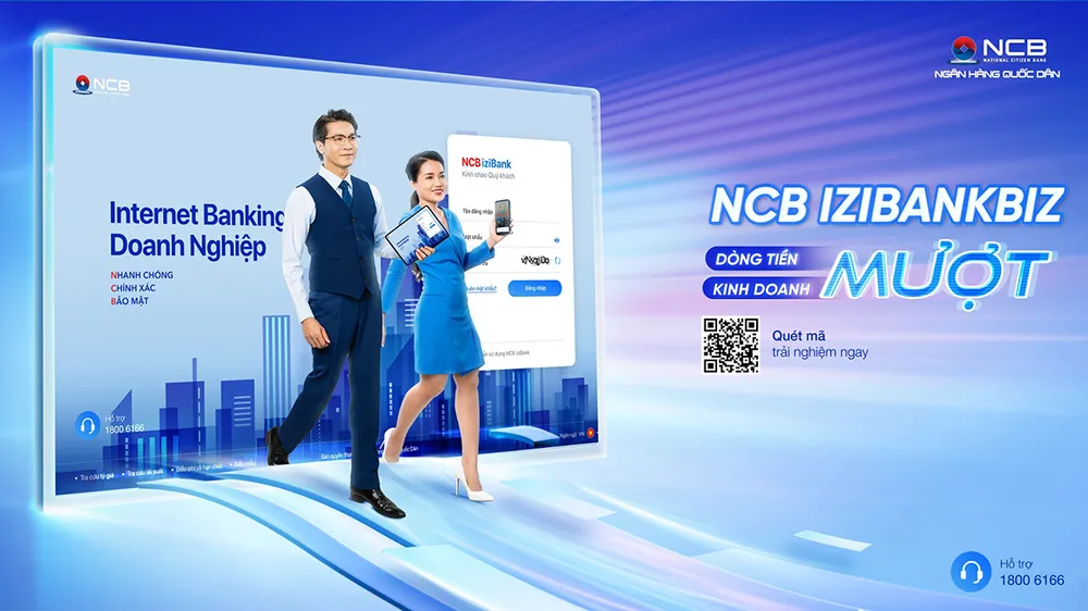 NCB iziBankbiz được thiết kế chuyên biệt cho khách hàng doanh nghiệp, đáp ứng nhu cầu quản trị chủ động của các doanh nhân bận rộn. NCB-ngan-hang-so-2.jpg