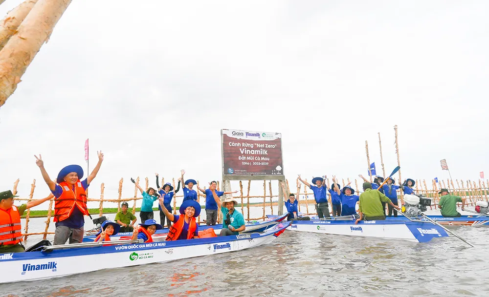 Khu vực khoanh nuôi tái sinh rừng ngập mặn có diện tích 25 ha do Vinamilk, Gaia chung tay thực hiện tại Vườn Quốc gia Mũi Cà Mau. Vinamilk-2.jpg