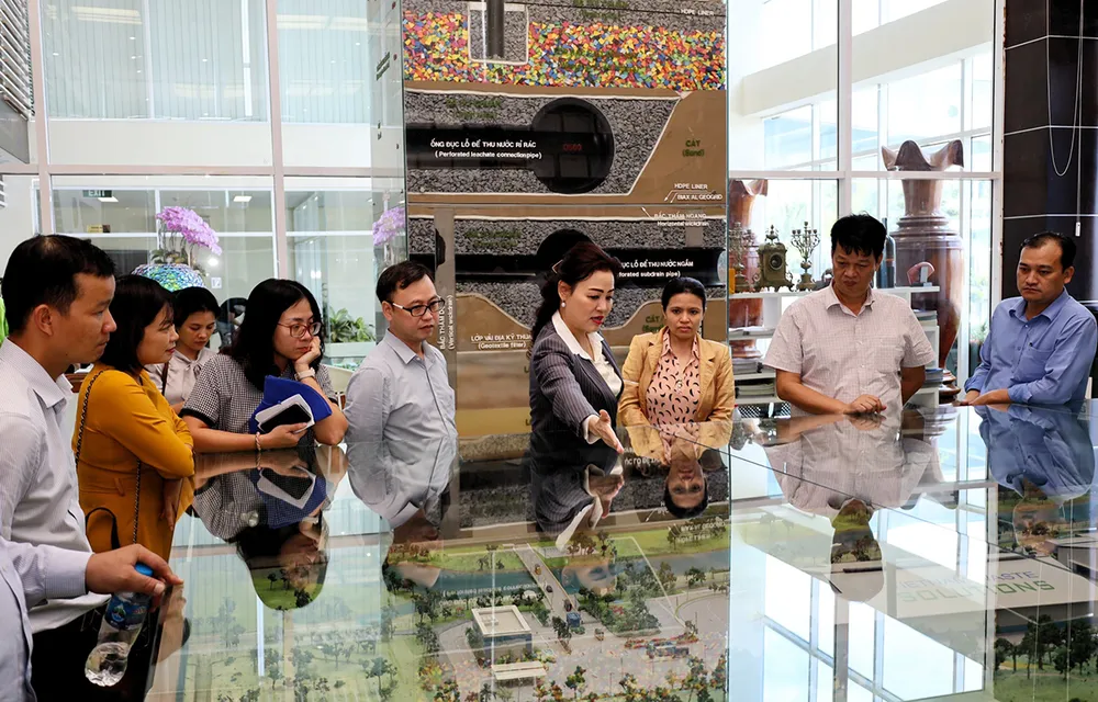 Đoàn khảo sát Trung ương về nông thôn mới tham quan Khu Liên hợp xử lý chất thải Đa Phước