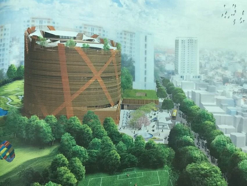 Phối cảnh dự án rạp xiếc đa năng Phú Thọ trước đây: Ảnh: Q.T