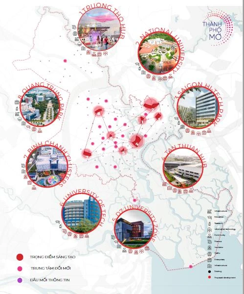 Trọng điểm sáng tạo, trung tâm đổi mới của TP.HCM