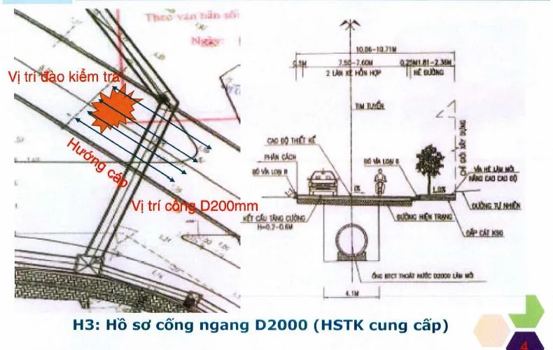 Ý kiến của Ban giao thông trong biên bản ngày 19-9: Cầu vượt Nguyễn Hữu Cảnh không có hồ sơ hoàn công và theo đó trong quá trình thi công (thi công cống hộp 2 m x 2 m của hệ thống thoát nước thuộc dự án sửa chữa đường Nguyễn Hữu Cảnh. Dự án này đã hoàn thành vào ngày 30-4-2021 do Ban Giao thông làm chủ đầu tư - PV), nhà thầu thi công không biết được hệ thống cáp dự ứng lực bên dưới. Các sợi cáp dự ứng lực được ngầm dưới đất từ trụ T24 đến T25, khác biệt rất lớn so với các cầu có dự ứng lực thông thường khác. &quot;Trong quá trình thi công, nhà thầu thi công không biết việc đứt cáp dự ứng lực nêu trên” - ý kiến của Ban giao thông nêu rõ trong biên bản họp.