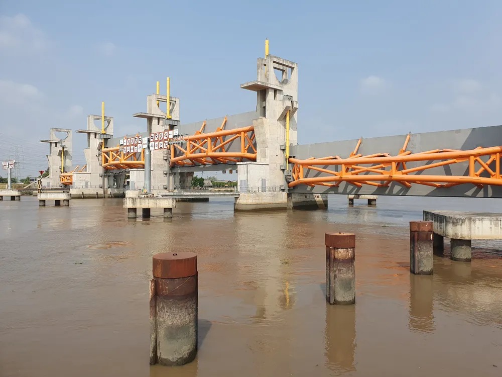 Cống Mương Chuối đã hoàn thiện nhiều hạng mục.